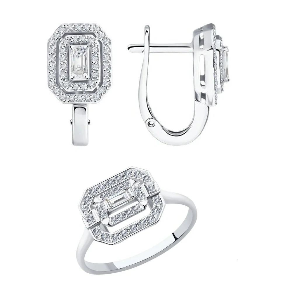 Ювелирный комплект Sokolov 10222221-3 1012144 18р 6.01гр  - фото 5