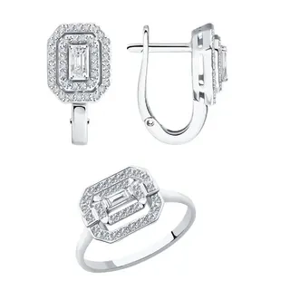 Ювелирный комплект Sokolov 10222221-3 1012144 18р 6.01гр  - фото 5