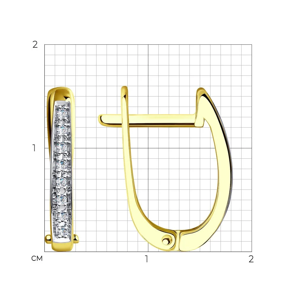 Ювелирный комплект Sokolov S1020971  S1011806-2_16 16р 2.59гр  - фото 3