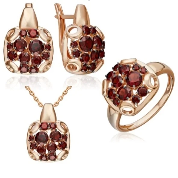 Ювелирный комплект platina 03-3567-00-204-1110 02-5397-00-204-1110 01-5829-00-204-1110 18р 8.97гр 