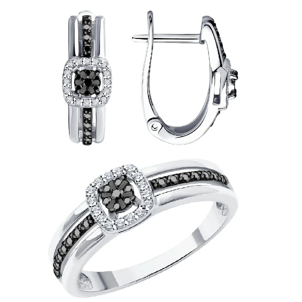 Ювелирный комплект Sokolov 7020151 7010137 18р 5.66гр  - фото 9