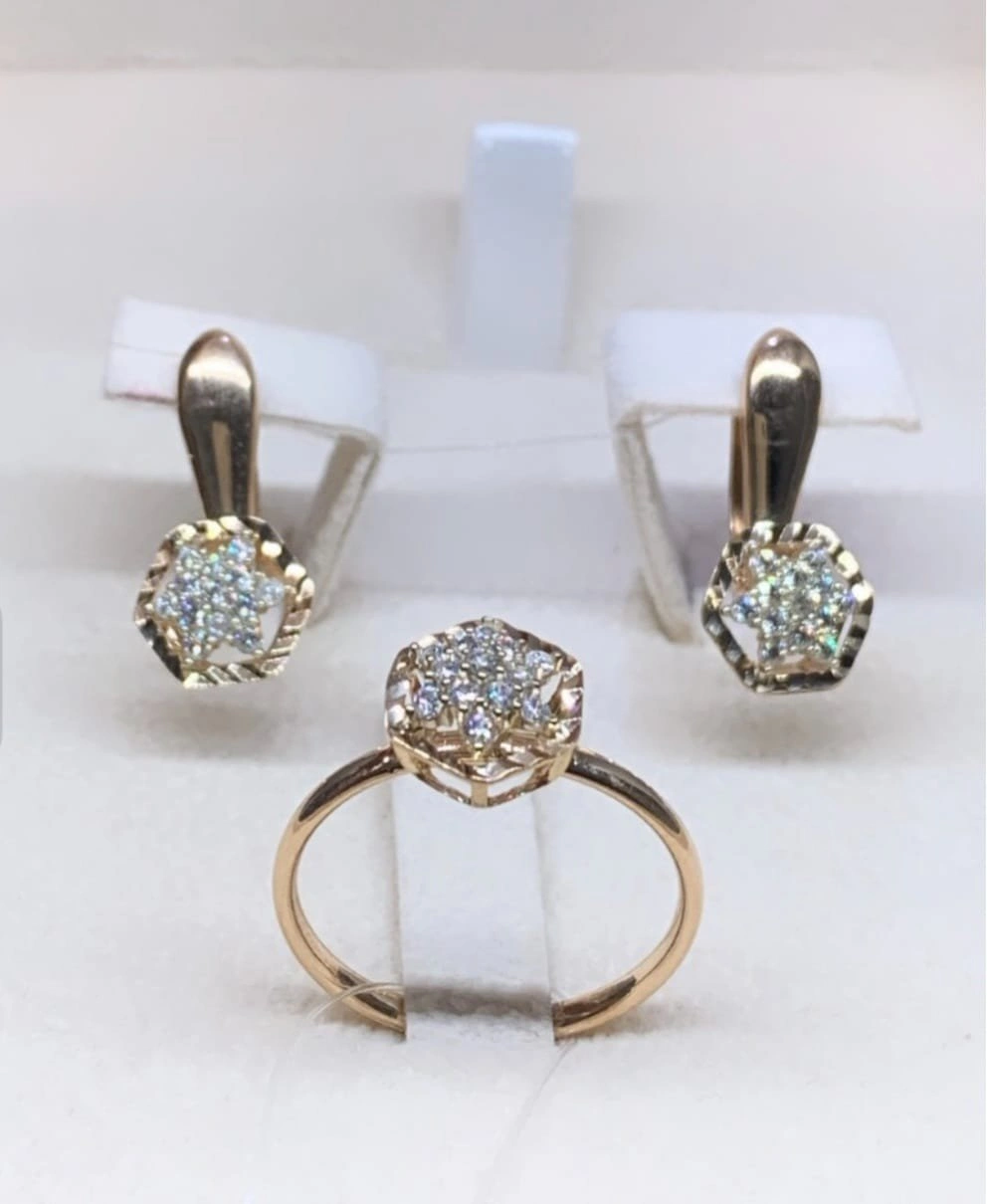 Ювелирный комплект Kausar Gold К164 4,07гр. 