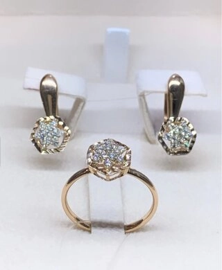 Ювелирный комплект Kausar Gold К164 4,07гр. 