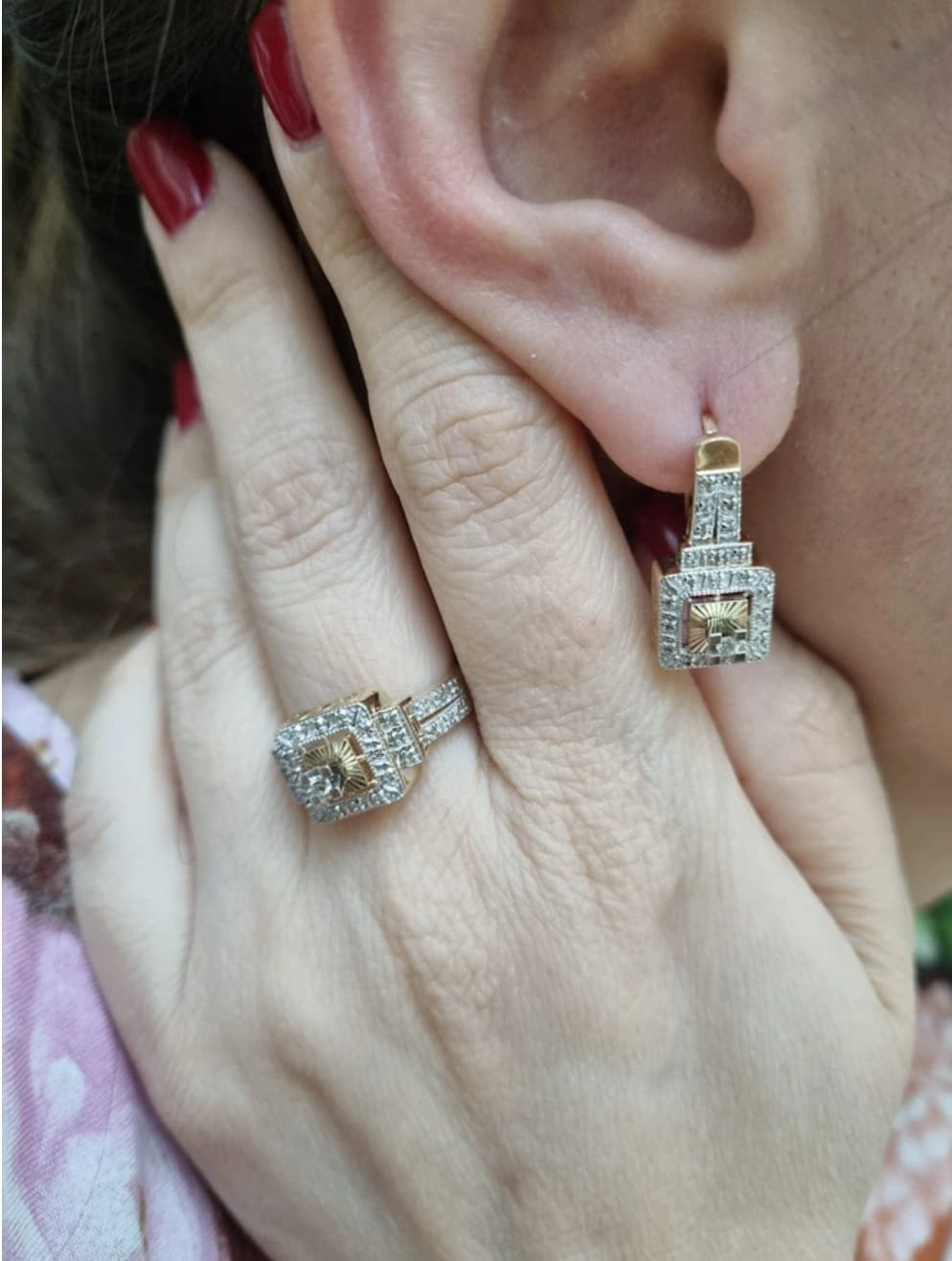 Ювелирный комплект Kausar Gold K361 8,2гр. 