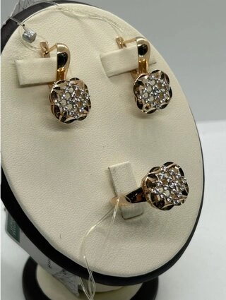 Ювелирный комплект Kausar Gold К195 8,85гр. 