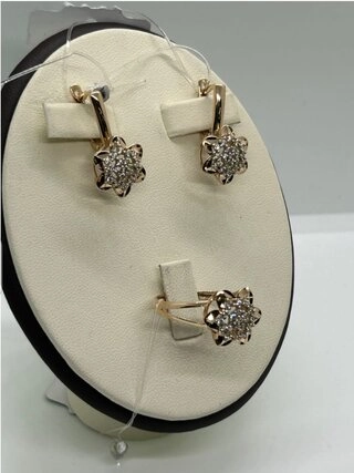 Ювелирный комплект Kausar Gold К196 6,65гр. 