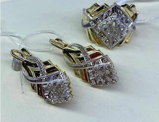 Ювелирный комплект Kausar Gold K360 19р 10,73гр. 