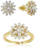 Ювелирный комплект Goldos Premium DR1875-S 17р 1,50ct.  - фото 4