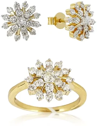 Ювелирный комплект Goldos Premium DR1875-S 17р 1,50ct. 