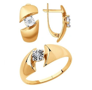 Ювелирный комплект Sokolov 1011411-17.5 1020922 17,5р 5,76гр. 