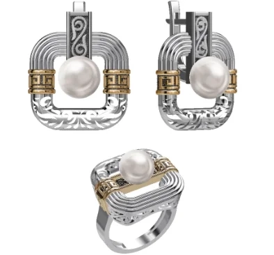 Ювелирный комплект Merhat Limited KS005 18.5р  - фото 9