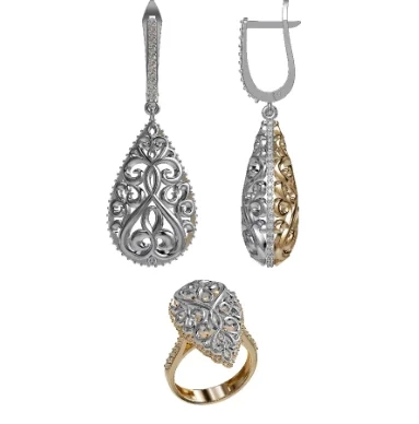 Ювелирный комплект Merhat Limited KS001 18.5р  - фото 2