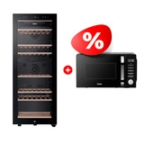 Комплект Винный шкаф Haier FWC77GDAE1 + СВЧ-печь Haier HMB-DM208BA 