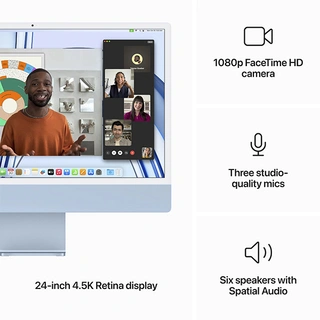 Моноблок Apple iMac 24 M3 8CPU 10GPU SSD 256GB Blue (MQRQ3)