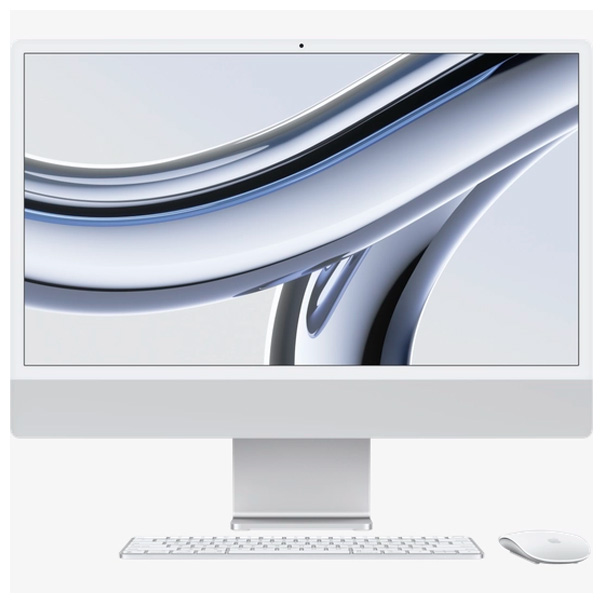 Моноблок Apple iMac 24 M3 8CPU 10GPU SSD 512GB Silver (MQRK3)
