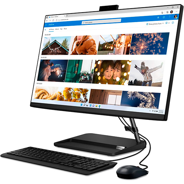 Моноблок Lenovo IdeaCentre AIO 3 24ALC6 Ryzen 5 7430U 16GB / SSD 512GB / Radeon Graphics / DOS / F0G1011JRK - фото 3