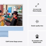 Моноблок Apple iMac 24" M4 8CPU 8GPU SSD 256GB Blue (MWUF3RU/A) - фото 7