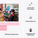 Моноблок Apple iMac 24" M4 8CPU 8GPU SSD 256GB Pink (MWUG3RU/A) - фото 7