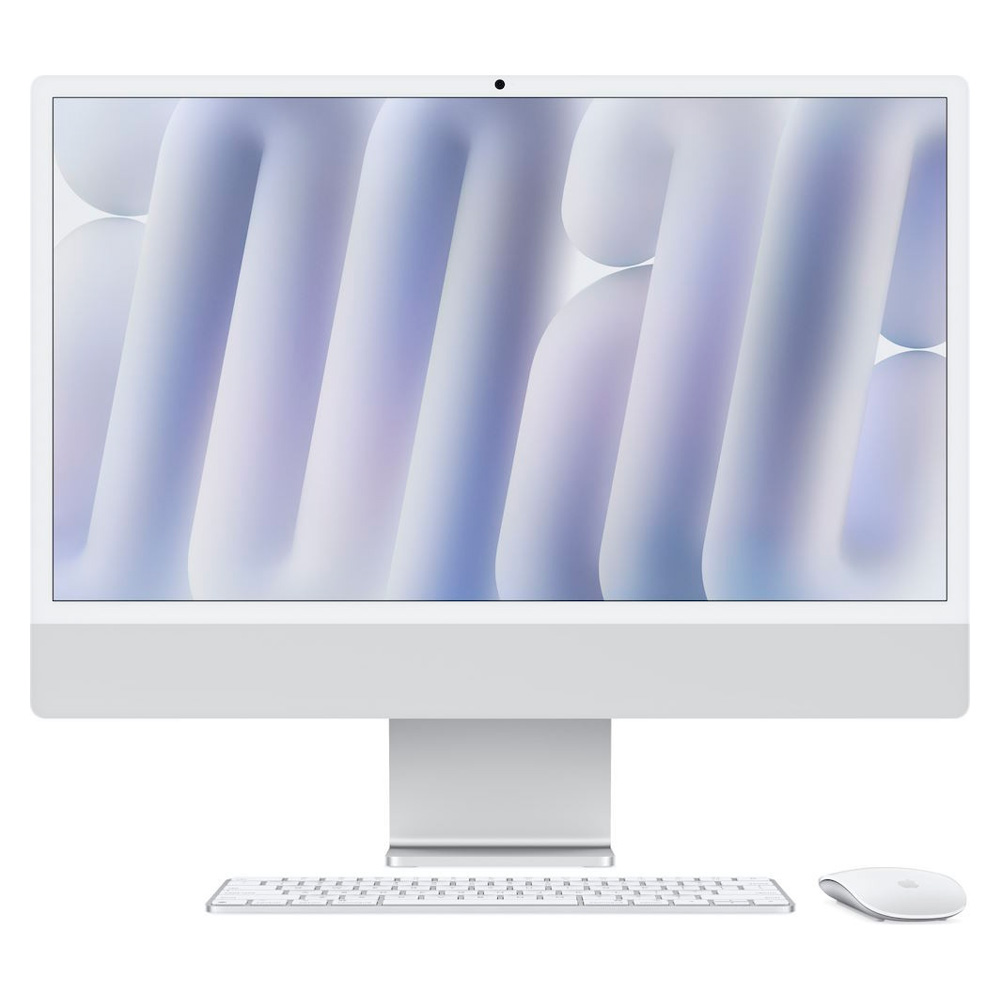 Моноблок Apple iMac 24, M4, 10CPU, 10GPU, 16GB, 512GB Silver MWUV3RU/A