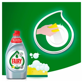Средство для мытья посуды Fairy Platinum Лимон и лайм 650 мл