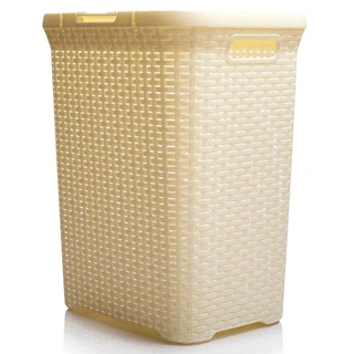 Эко және таза қақпағы бар кір жуатын себет "Артлайн" 60л - фото 2