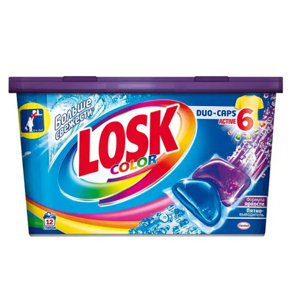 Капсулы для стирки Losk Color 12 шт