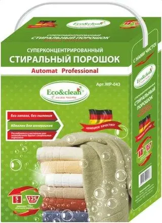 Суперконцентрированный стиральный порошок Eco&Clean WP-043