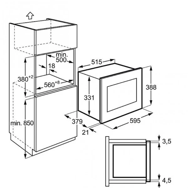 Electrolux микротолқынды пеші EMT25207OX - фото 2