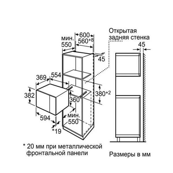 Встраиваемая СВЧ Bosch HMT84G654 - фото 2