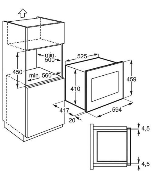 Встраиваемая СВЧ-печь Electrolux EMS26204OX - фото 2