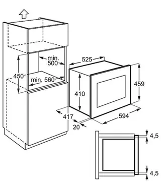 Встраиваемая СВЧ-печь Electrolux EMS26204OX