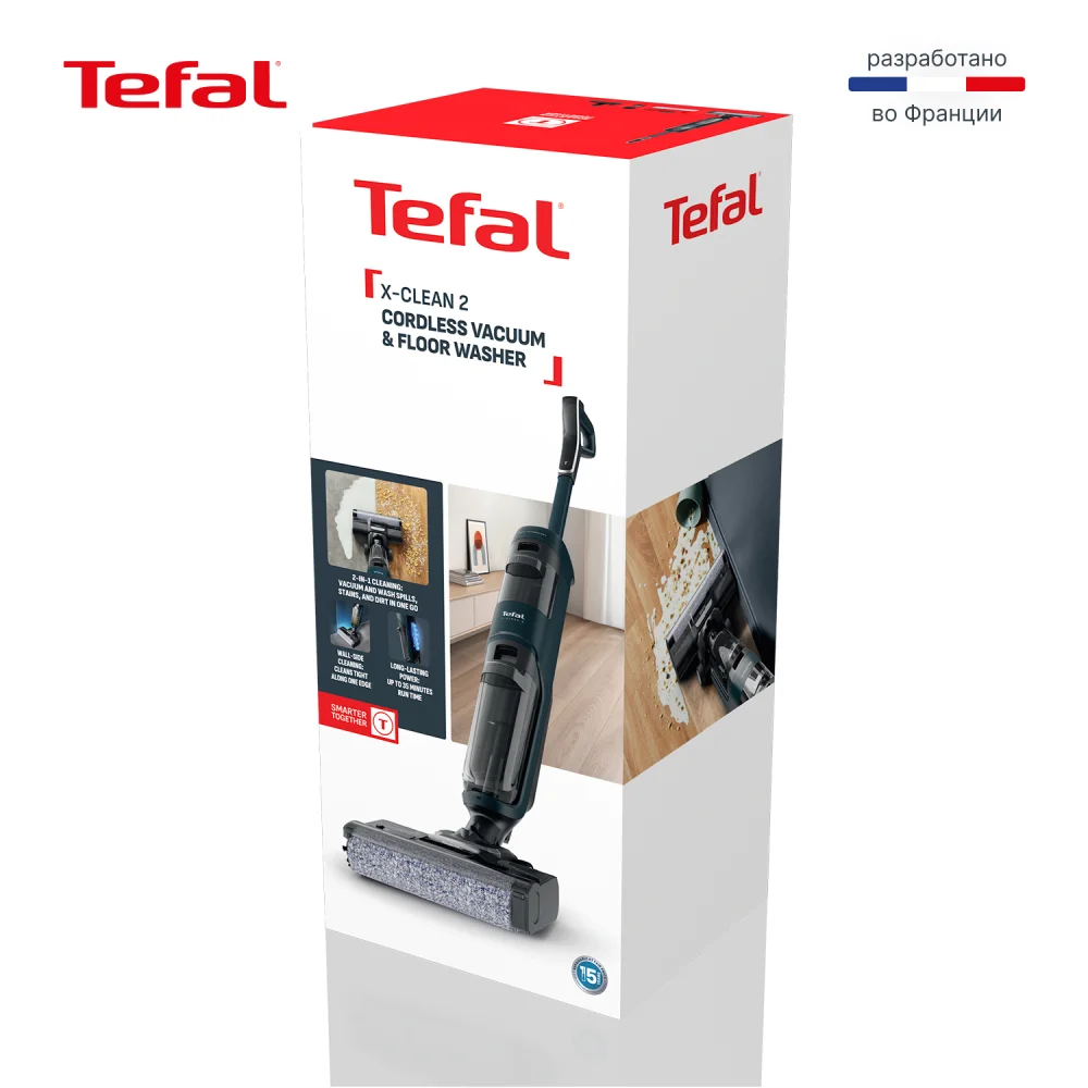 Вертикальный моющий пылесос Tefal X-Clean 2 GF2251F3 - фото 18
