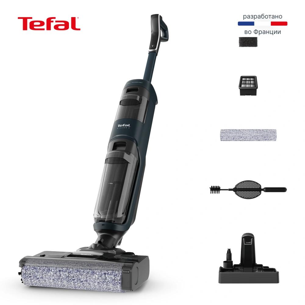 Вертикальный моющий пылесос Tefal X-Clean 2 GF2251F3 - фото 15