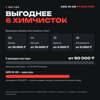 Моющий пылесос для мебели, ковров и кафеля с функцией пара ARG W-08 - фото 3