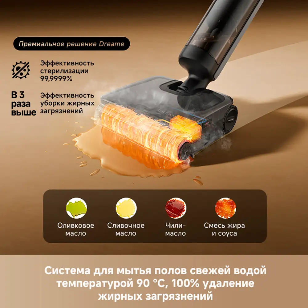 Вертикальный моющий пылесос Dreame H16 Steam - фото 8