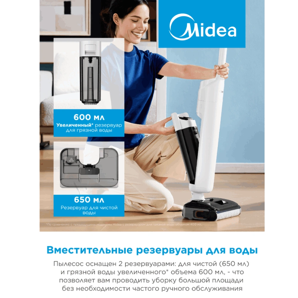 Вертикальный моющий пылесос Midea VSS-AT2 - фото 8