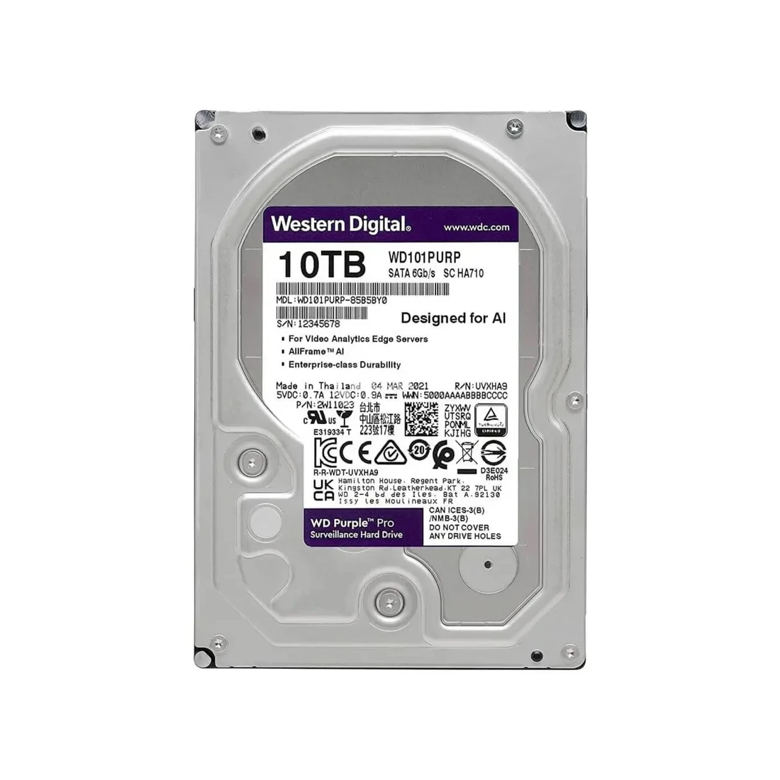 Жесткий диск Western Digital WD101PURP HDD 10Tb WD101PURP