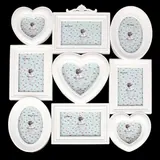 Фоторамка на 9 фото "Энергия" белая 10х10;10х15;14х14 см 