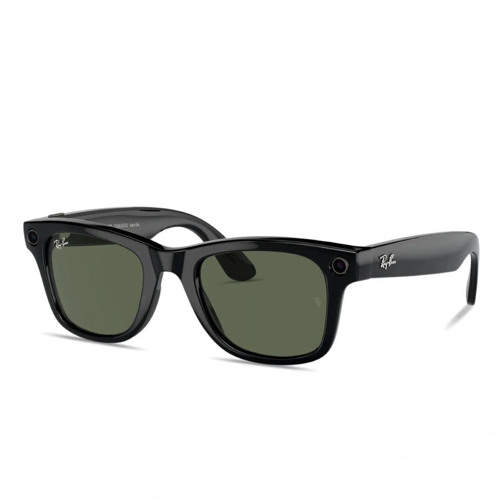 Смарт-очки Ray-Ban Meta Wayfarer RW4006 Shiny Black / G-15 Green - фото 2