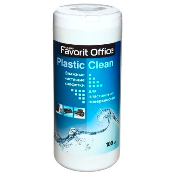 Влажные салфетки для пластика FAVORIT OFFICE F230007 Plastik Clean