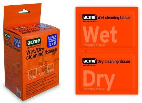 Чистящие салфетки для экранов Acme CL05 TFT CRT