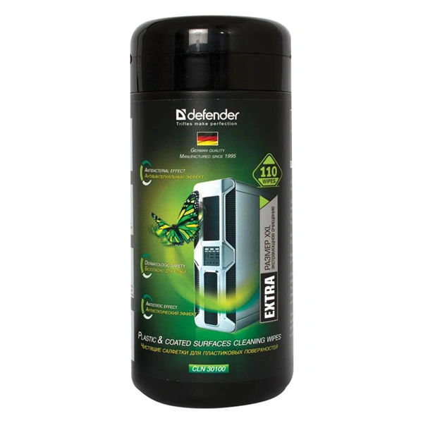 Чистящие салфетки Defender 30100 (110шт) в тубе