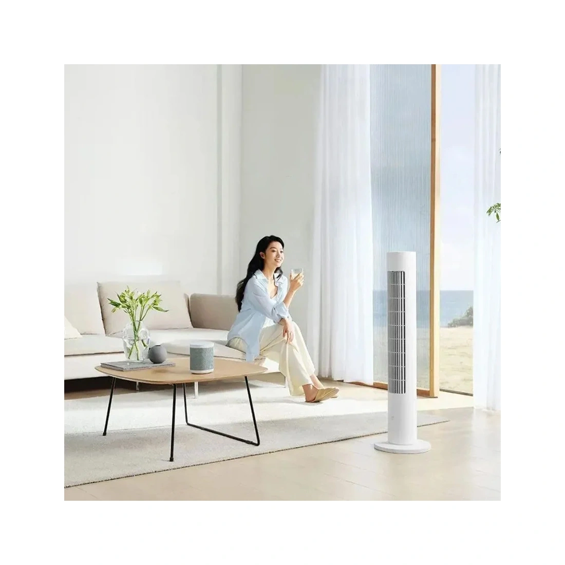 Вентилятор (смарт-градирня) Xiaomi Smart Tower Fan 2 Белый  - фото 6