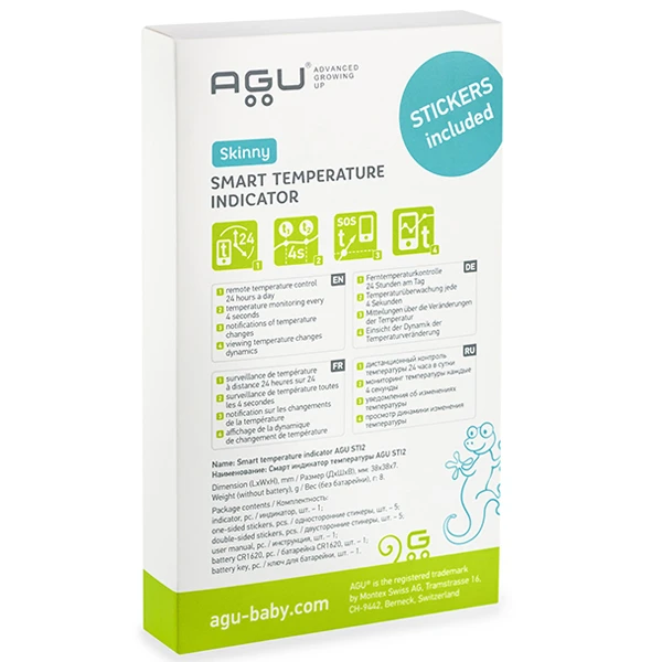 Смарт индикатор температуры нательный AGU Skinny ST12 - фото 5