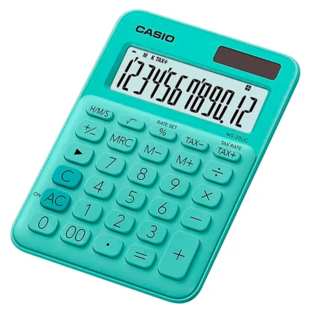 Калькулятор настольный CASIO MS-20UC-GN-W-EC - фото 2