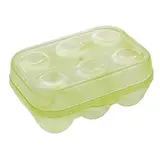 Контейнер для хранения яиц, 6 ячеек, 15х10х7 см, цвета МИКС 