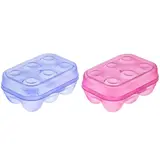 Контейнер для хранения яиц, 6 ячеек, 15х10х7 см, цвета МИКС  - фото 3