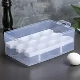 Контейнер для хранения яиц 24 ячейки, двухуровневый, цвет МИКС  - фото 7