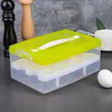 Контейнер для хранения яиц 24 ячейки, двухуровневый, цвет МИКС 