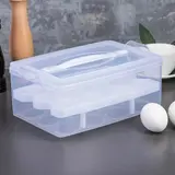 Контейнер для хранения яиц 24 ячейки, двухуровневый, цвет МИКС  - фото 2